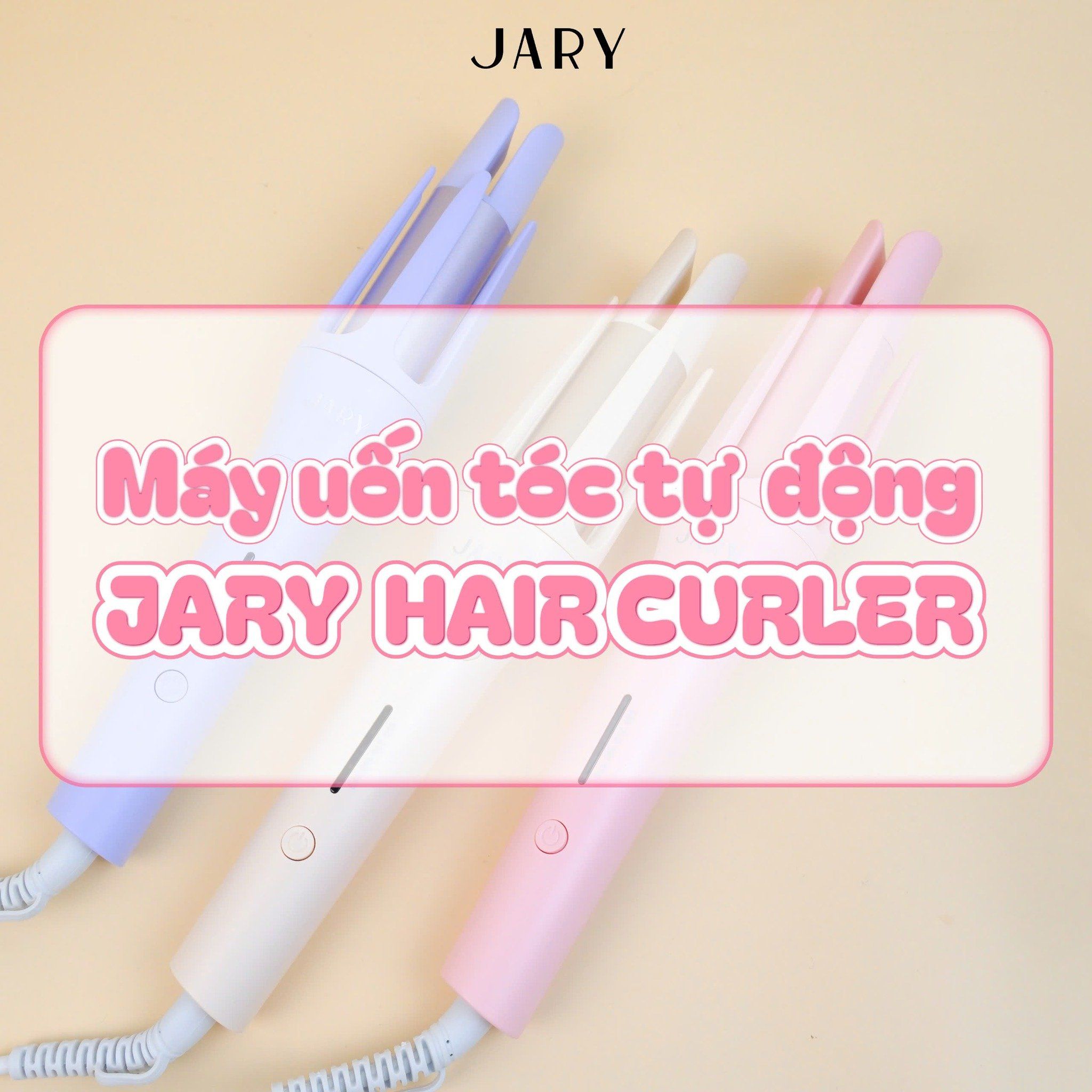 MÁY UỐN TÓC TỰ ĐỘNG JARY HAIR CURLER - TONE HỒNG