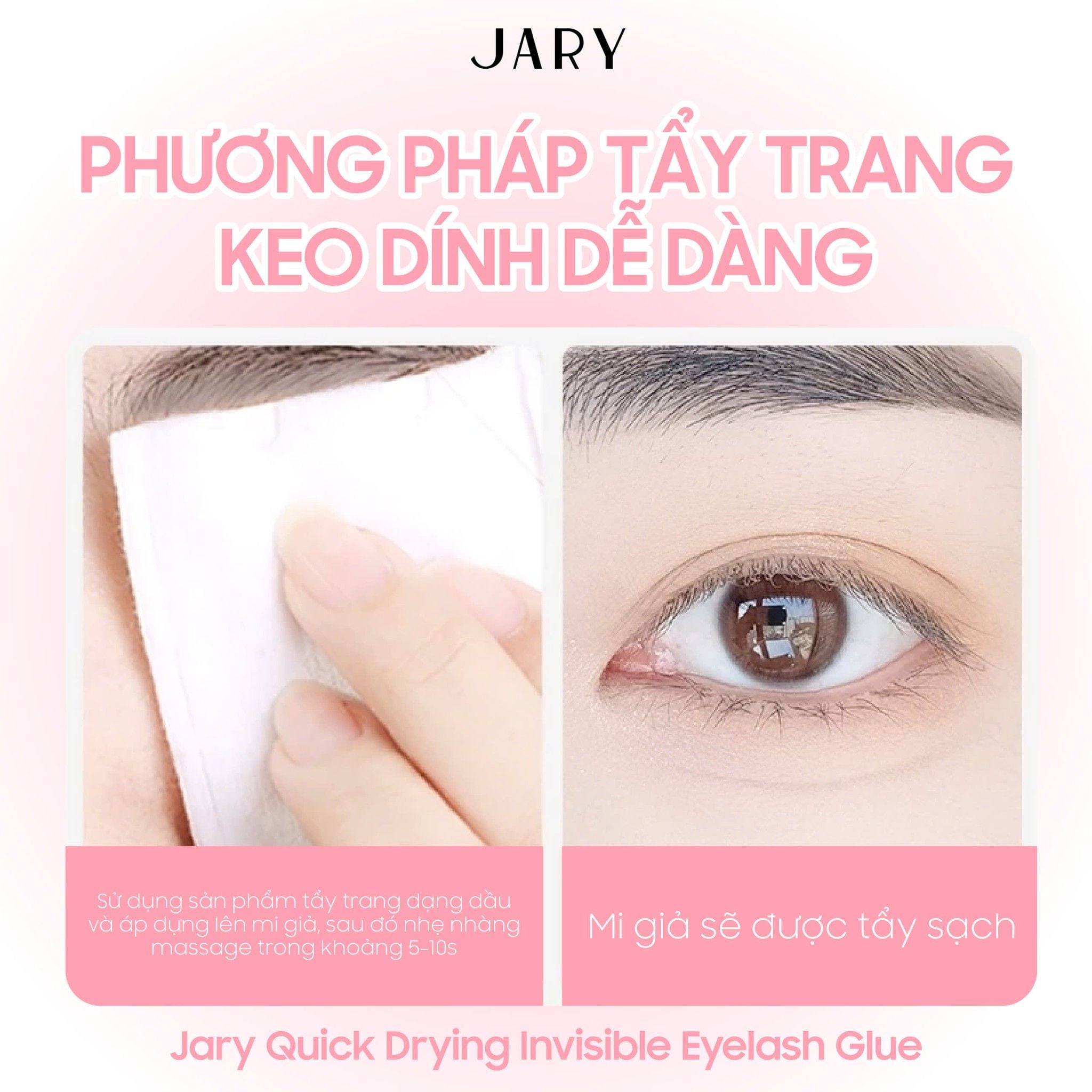 KEO DÁN MI SIÊU CHẮC, LÂU TRÔI JARY QUICK DRYING INVISIBLE EYELASH GLUE 7ML