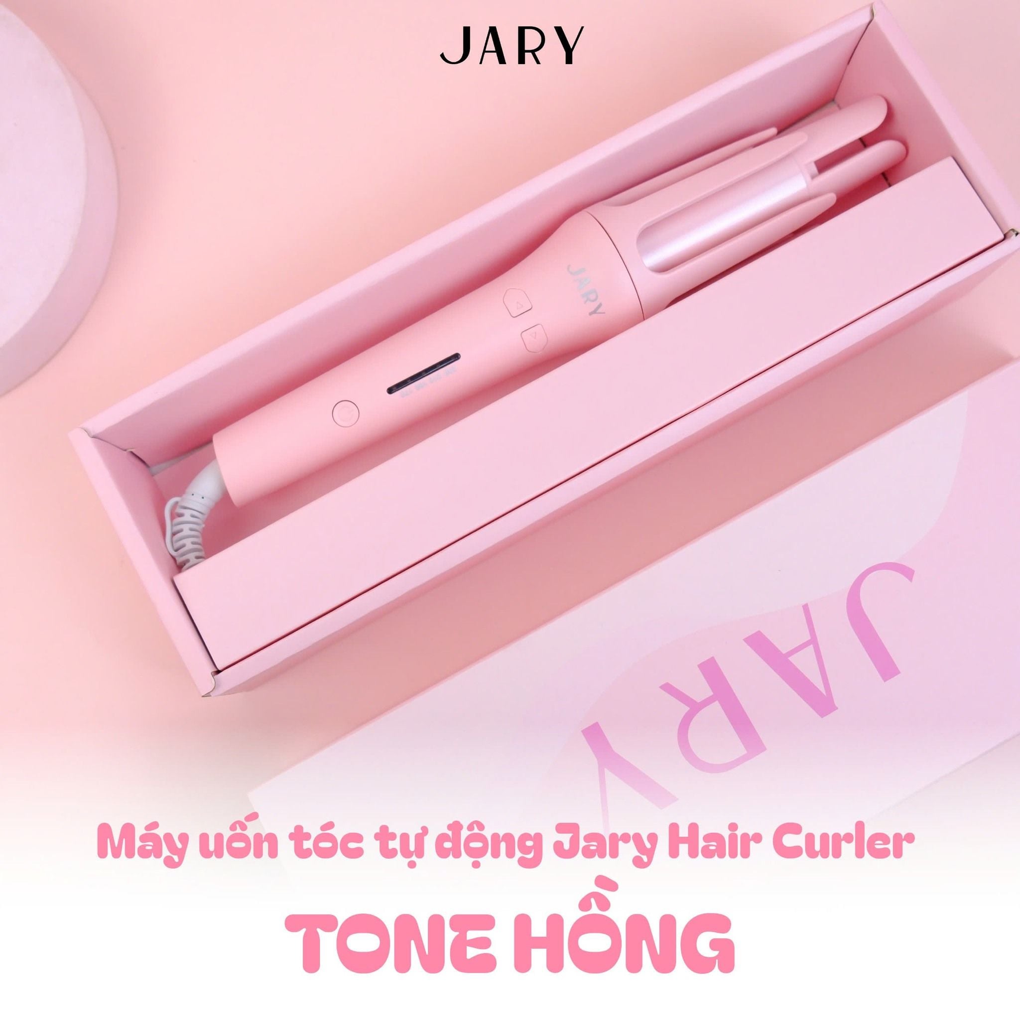 MÁY UỐN TÓC TỰ ĐỘNG JARY HAIR CURLER - TONE HỒNG
