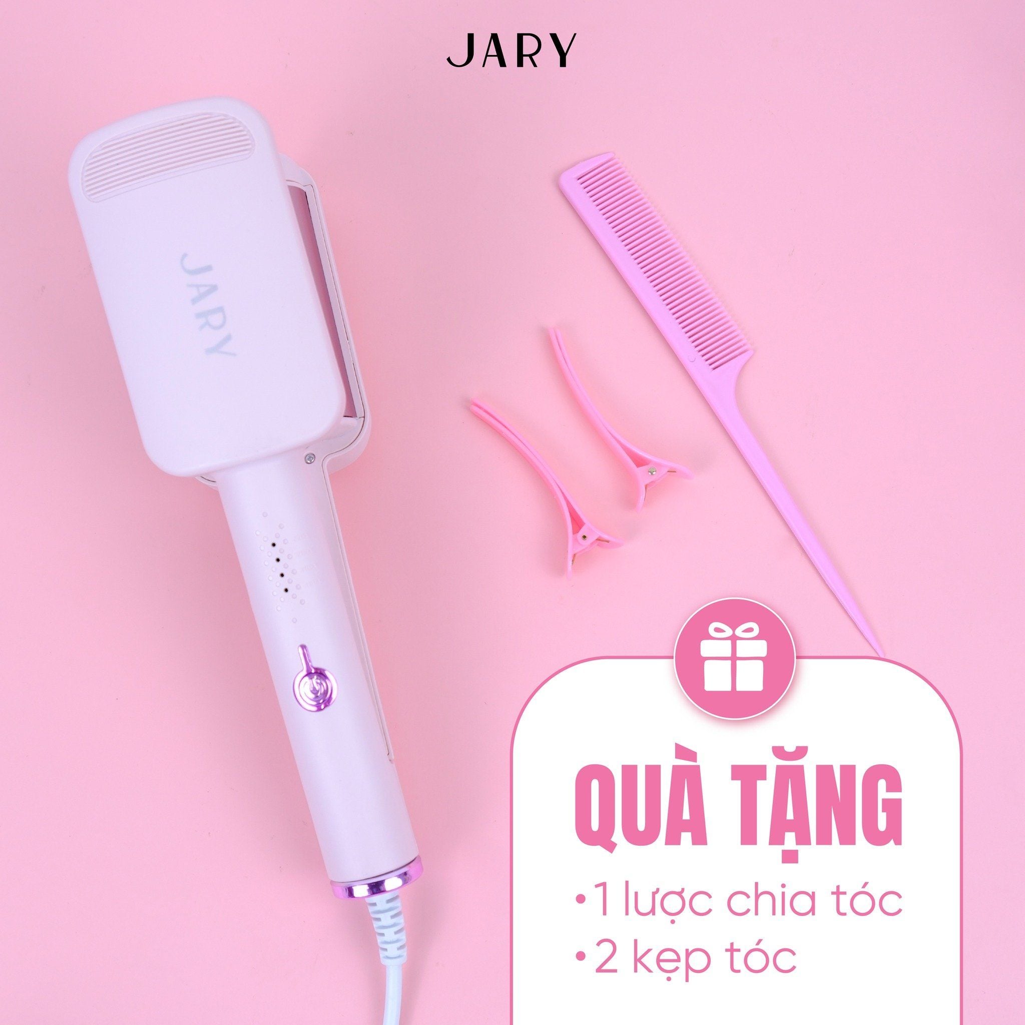 MÁY BẤM TÓC SÓNG NƯỚC JARY WATER WAVE HAIR CRIMPER - TONE HỒNG