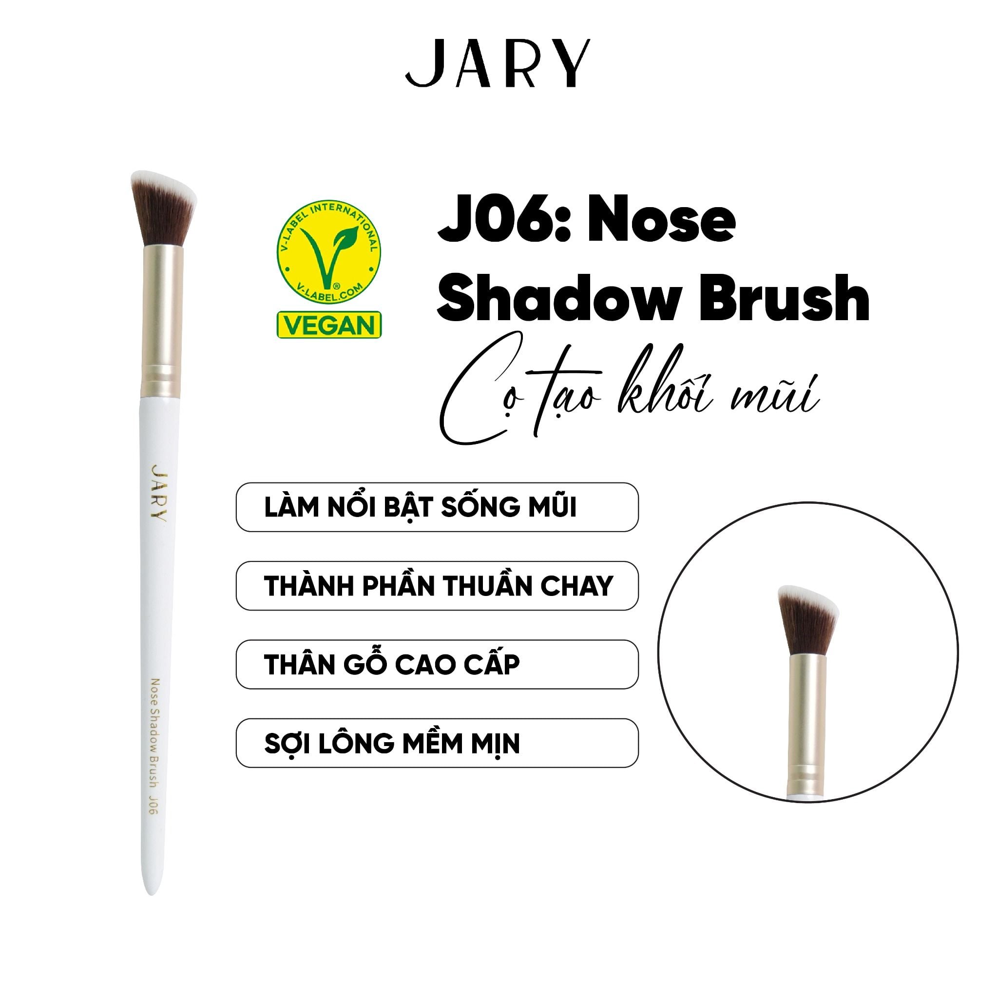 CỌ TẠO KHỐI MŨI JARY NOSE SHADOW BRUSH J06