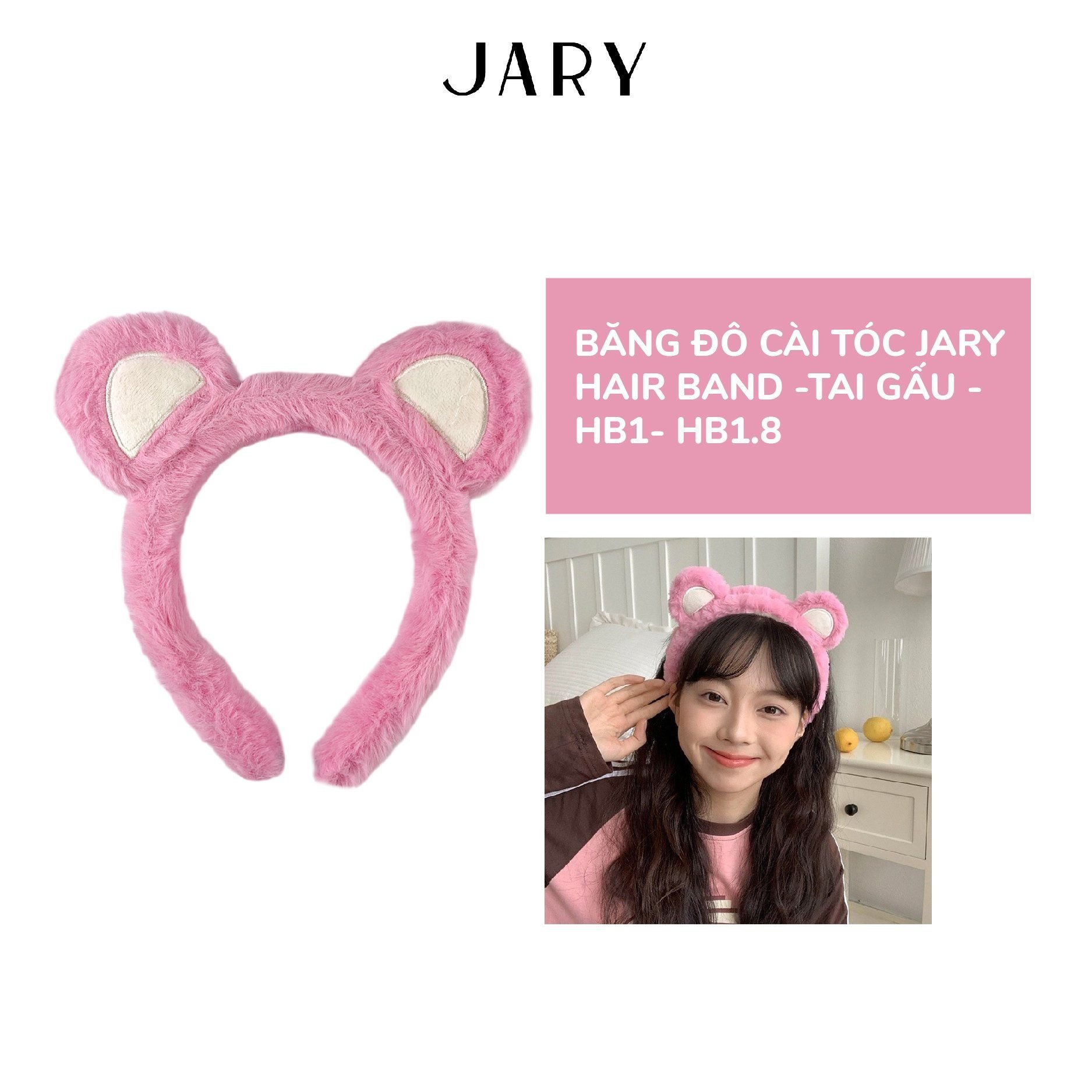 BĂNG ĐÔ CÀI TÓC TAI GẤU JARY HAIR BAND - HB1 - HB1.8