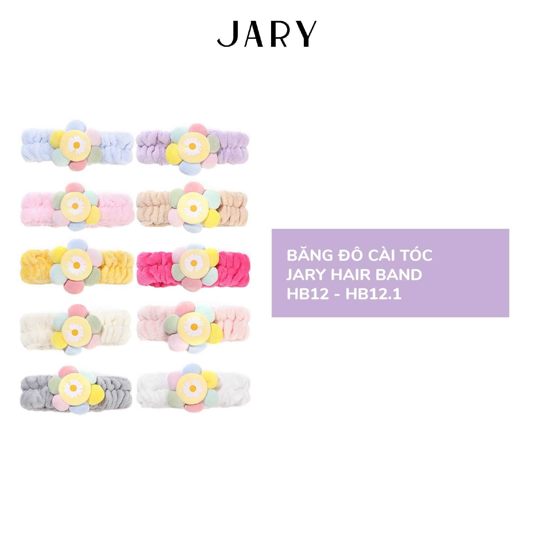 BĂNG ĐÔ CÀI TÓC HÌNH HOA MẶT TRỜI JARY HAIR BAND - HB12 - HB12.1