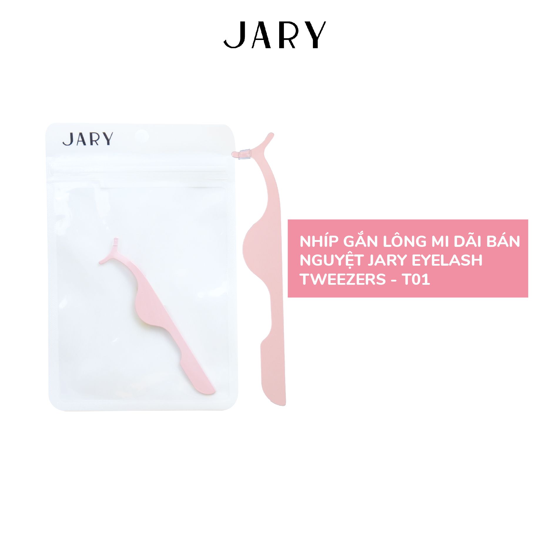 NHÍP GẮN LÔNG MI DẢI BÁN NGUYỆT JARY EYELASH TWEEZERS - T01