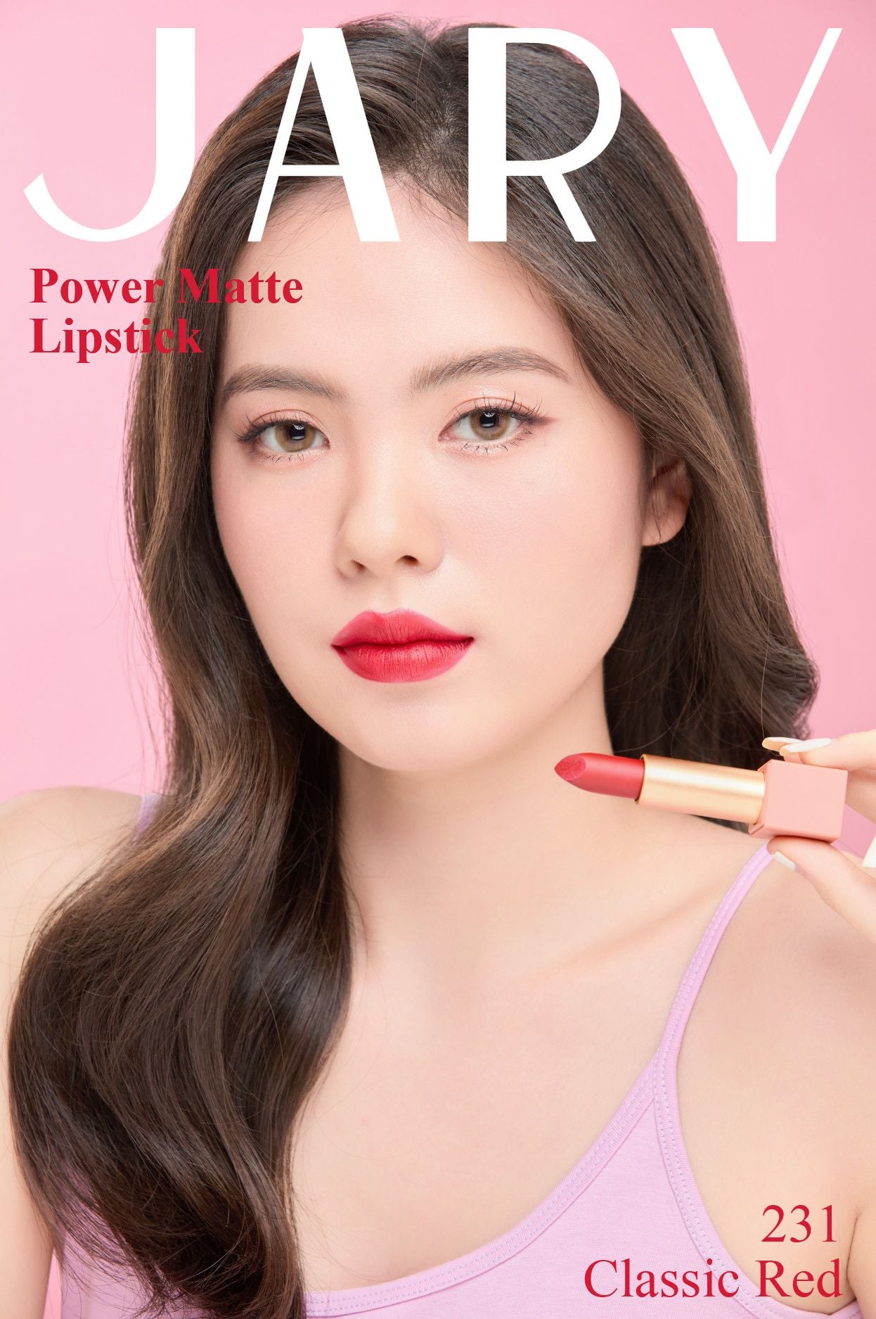SON THỎI LÌ JARY POWER MATTE LIPSTICK 231 CLASSIC RED - ĐỎ TƯƠI