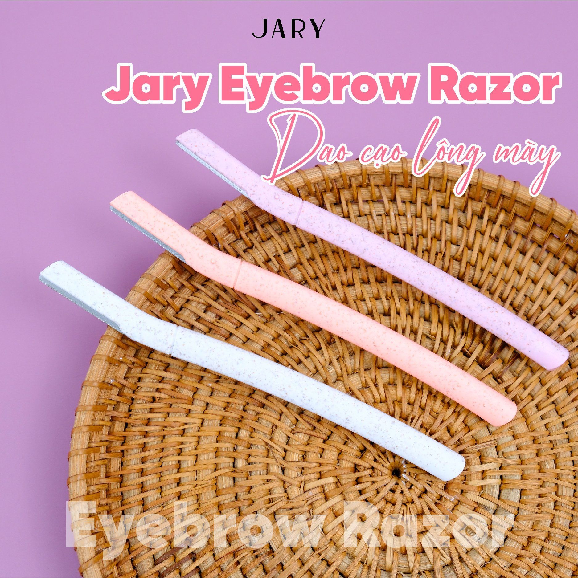 DAO CẠO MÀY LÚA MẠCH JARY EYEBROW RAZOR - SET 3 CÁI - ER01