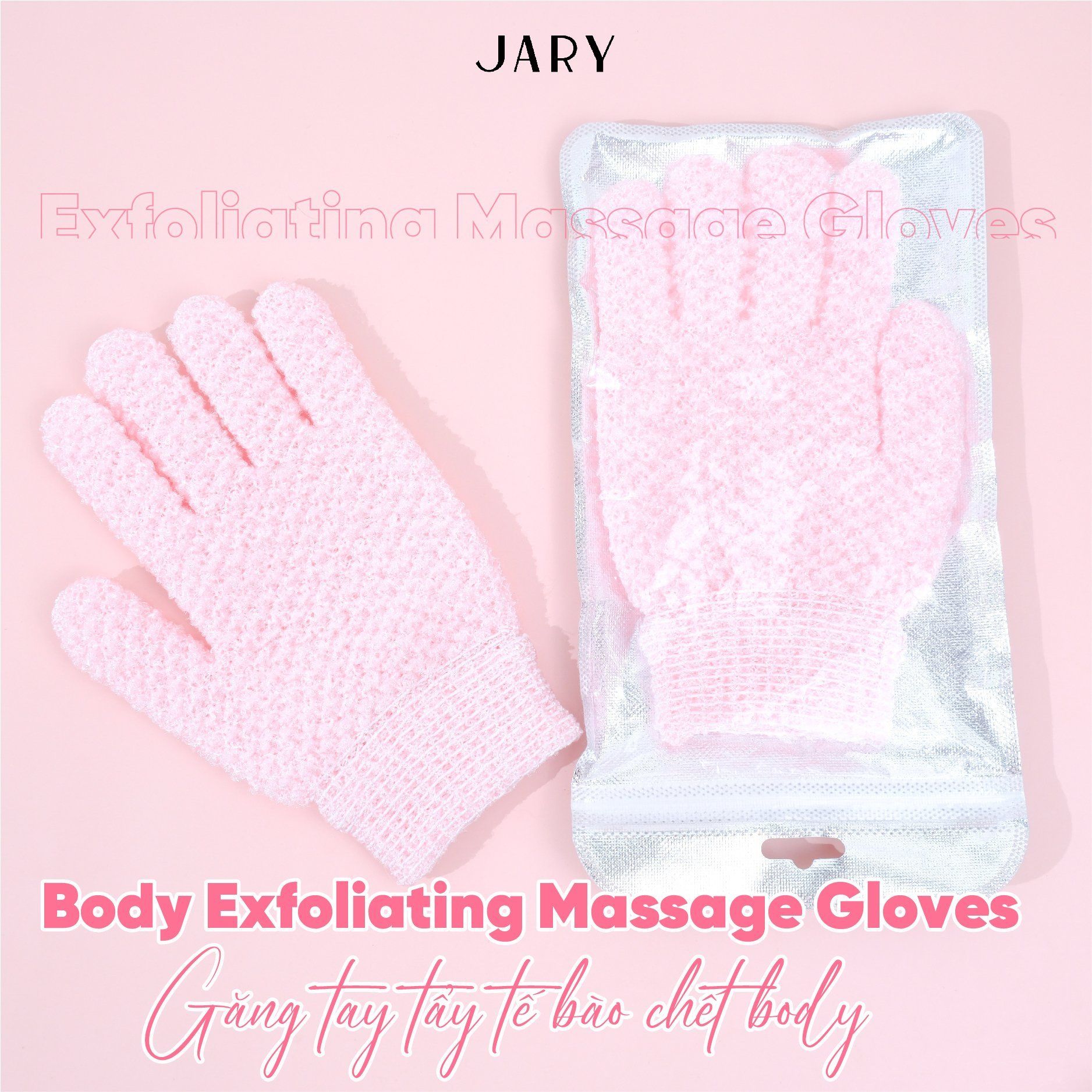 GĂNG TAY TẨY TẾ BÀO CHẾT JARY BODY EXFOLIATING MASSAGE GLOVES - 40D
