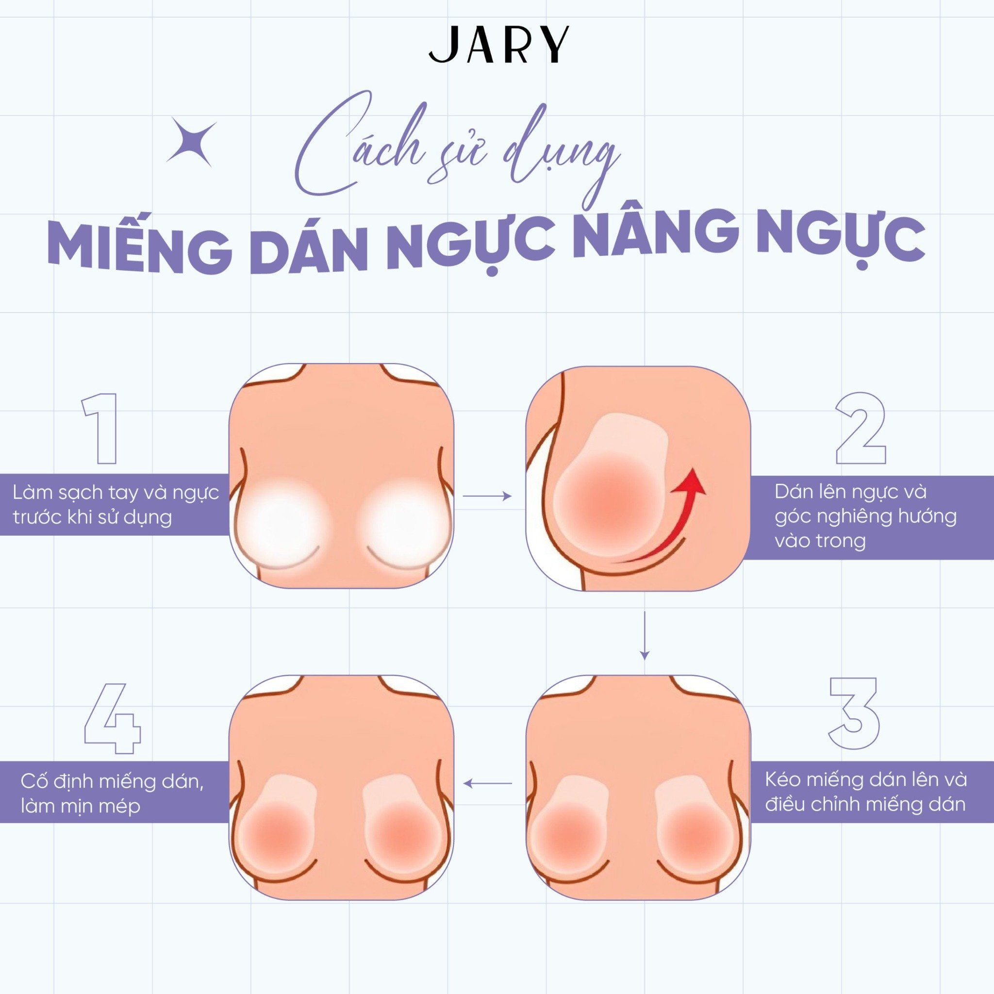 MIẾNG DÁN NGỰC SILICONE JARY NIPPLE COVERS - 03 - NÂNG NGỰC