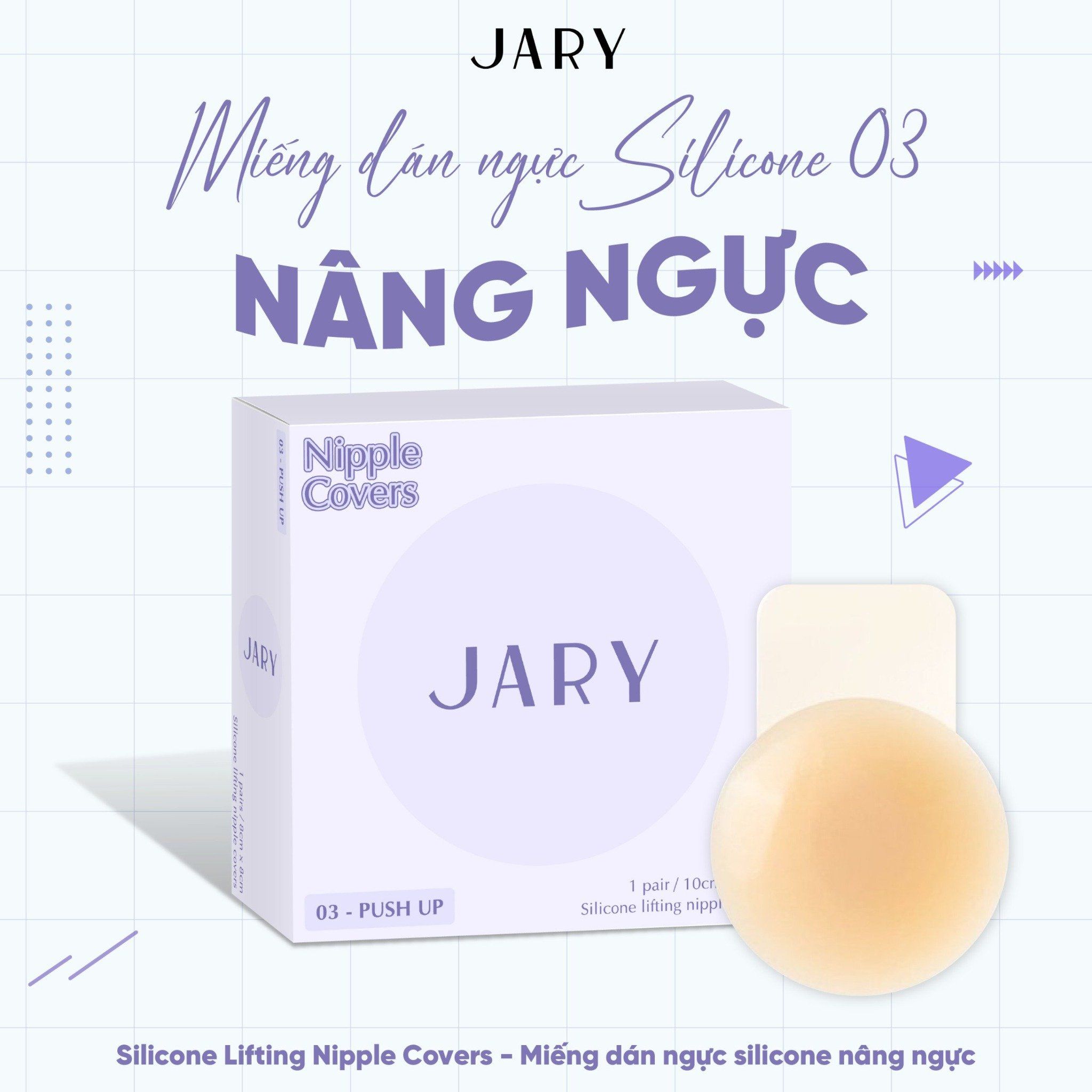 MIẾNG DÁN NGỰC SILICONE JARY NIPPLE COVERS - 03 - NÂNG NGỰC