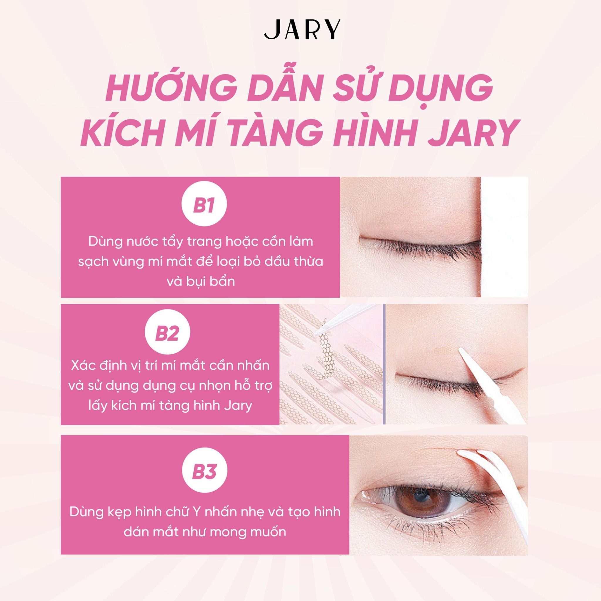 MIẾNG DÁN KÍCH MÍ TÀNG HÌNH JARY EYELID TAPE 120 MIẾNG - SIZE S