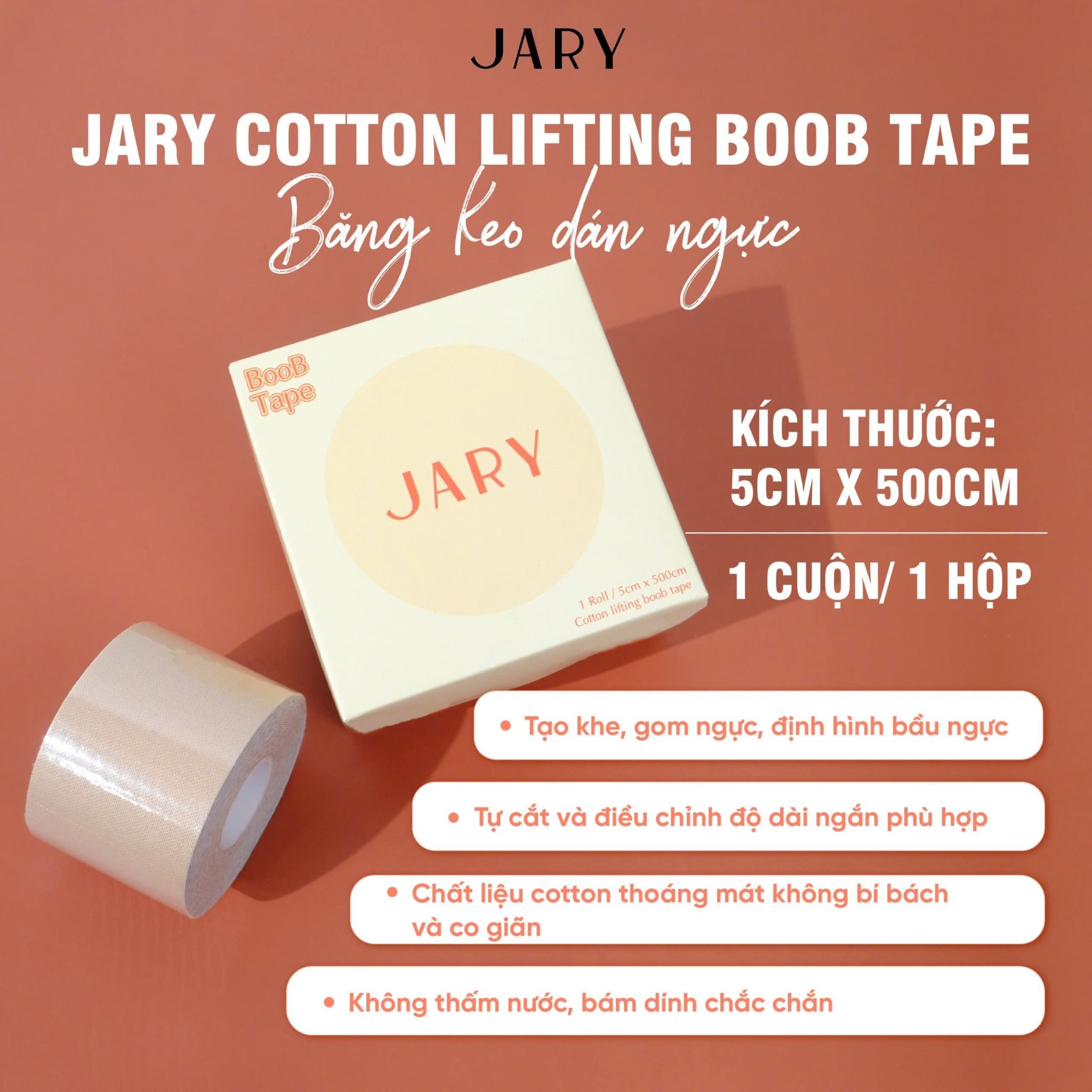 BĂNG KEO DÁN NGỰC TẠO KIỂU ĐA NĂNG JARY BOOB TAPE