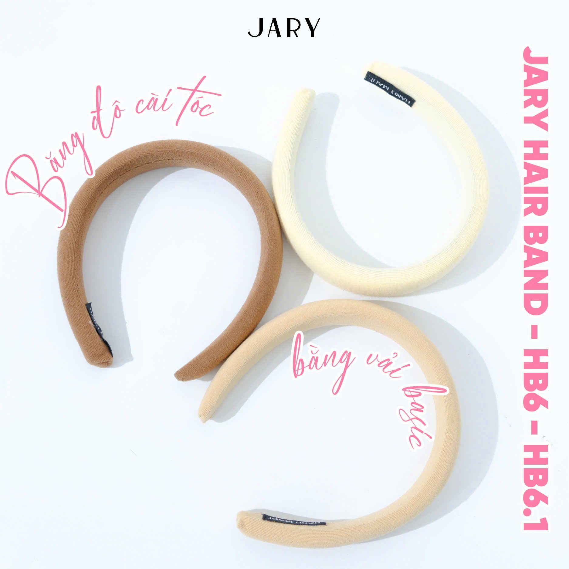 BĂNG ĐÔ CÀI TÓC BẰNG VẢI MÀU BASIC JARY HAIR BAND - HB6 - HB6.1