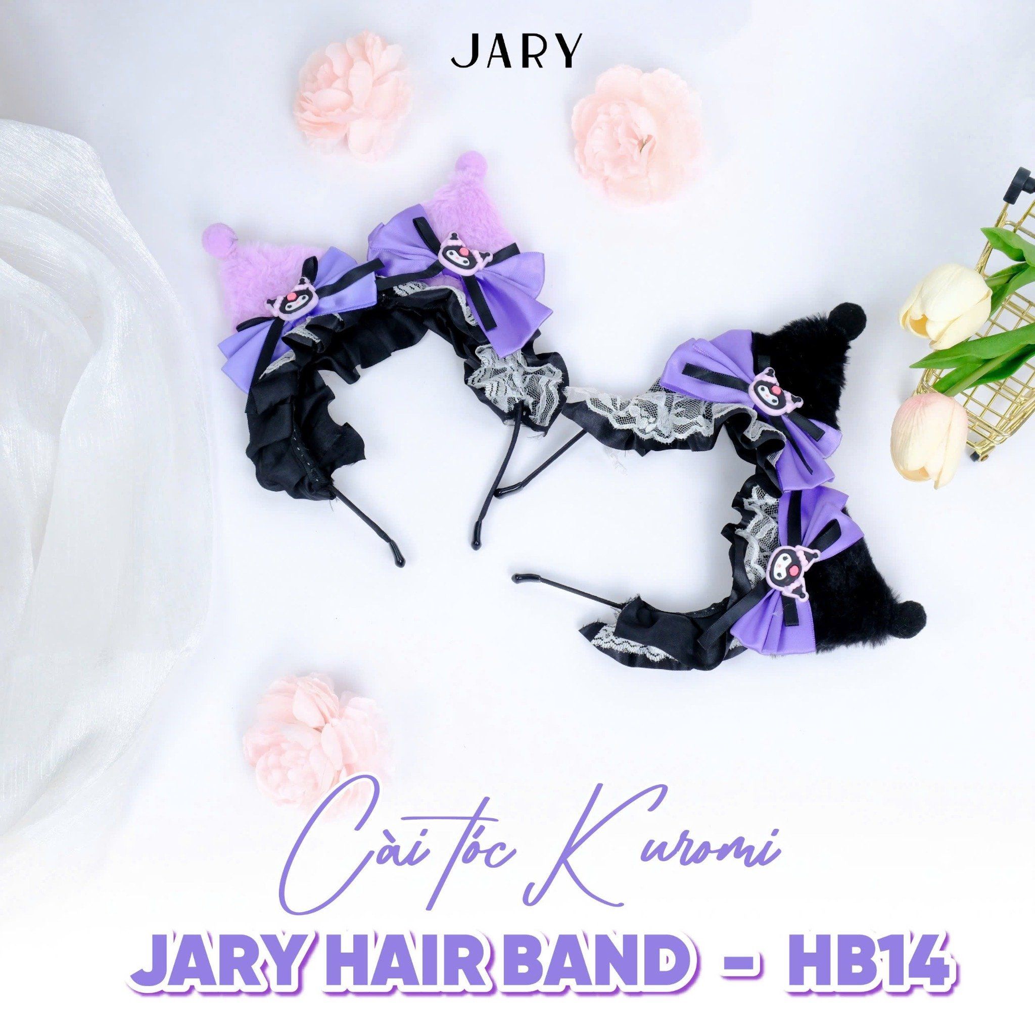 CÀI TÓC KUROMI JARY HAIR BAND - HB14 - MÀU ĐEN