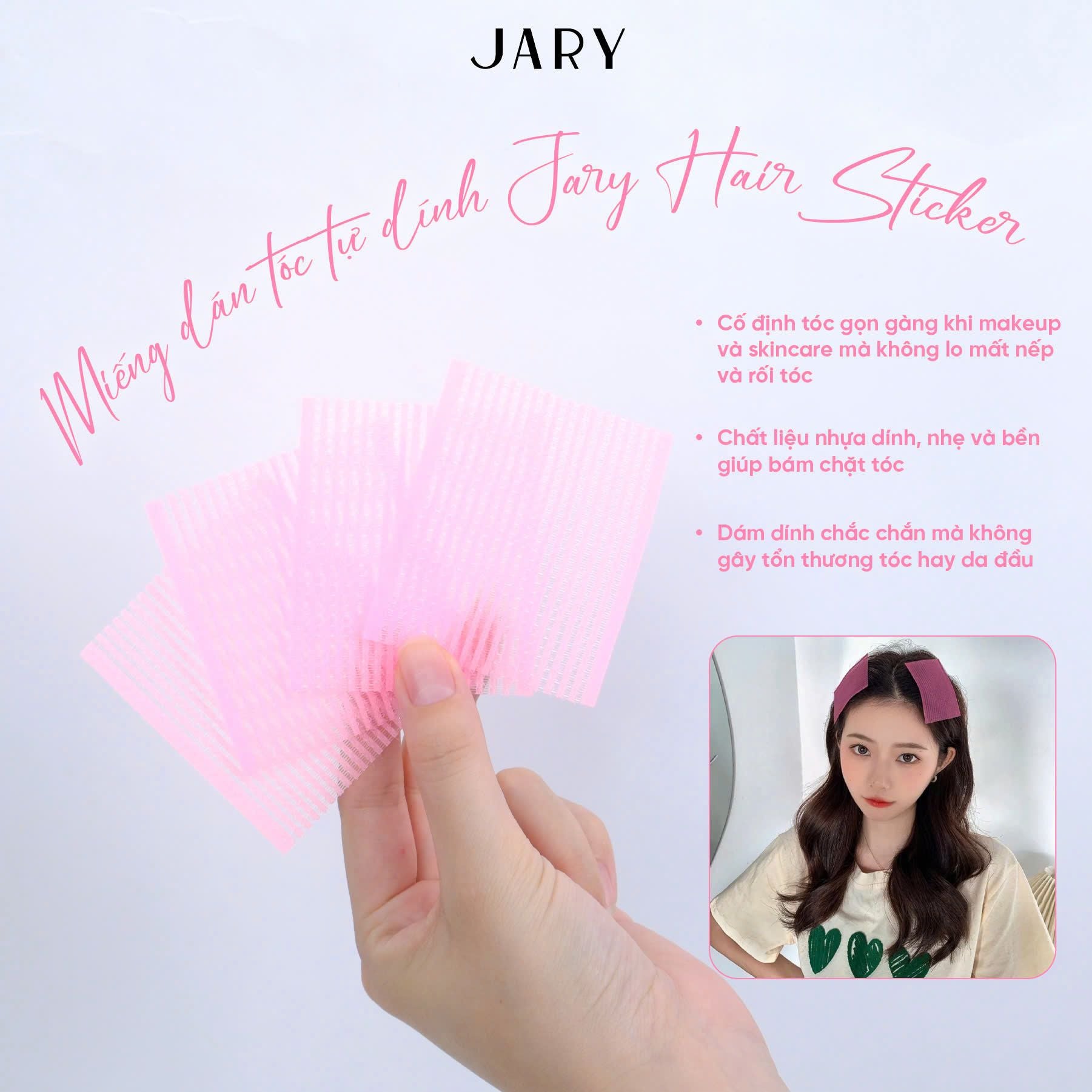 KẸP LÀM PHỒNG CHÂN TÓC JARY HAIR CURLER CLIP - SET 2 CÁI