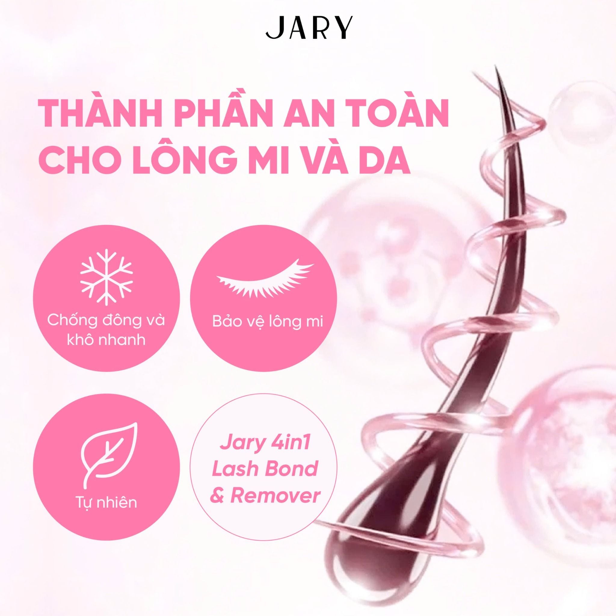 KEO DÁN MI 2 ĐẦU 4 TRONG 1 JARY 4IN1 LASH BOND & REMOVER
