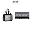 TÚI ĐỰNG MỸ PHẨM TRONG SUỐT JARY WASH BAG - MÀU ĐEN - SIZE 29.5X10.5X20