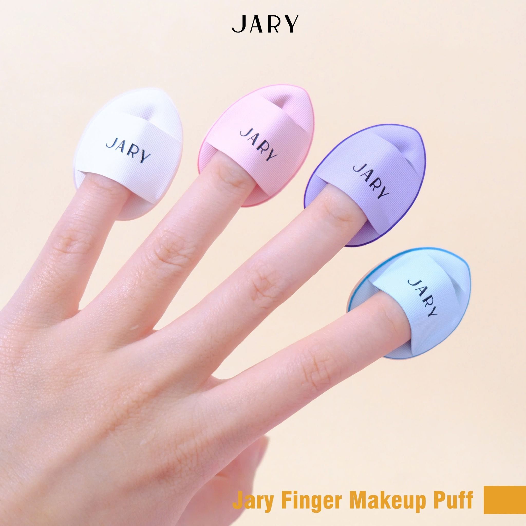 MÚT NGÓN TAY JARY FINGER MAKEUP PUFF (2 MIẾNG) - MÀU TÍM