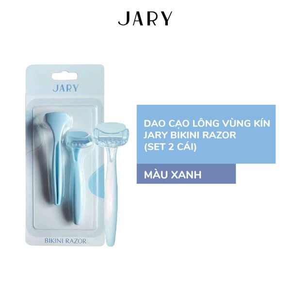 DAO CẠO LÔNG VÙNG KÍN JARY BIKINI RAZOR - SET 2 CÁI - MÀU XANH