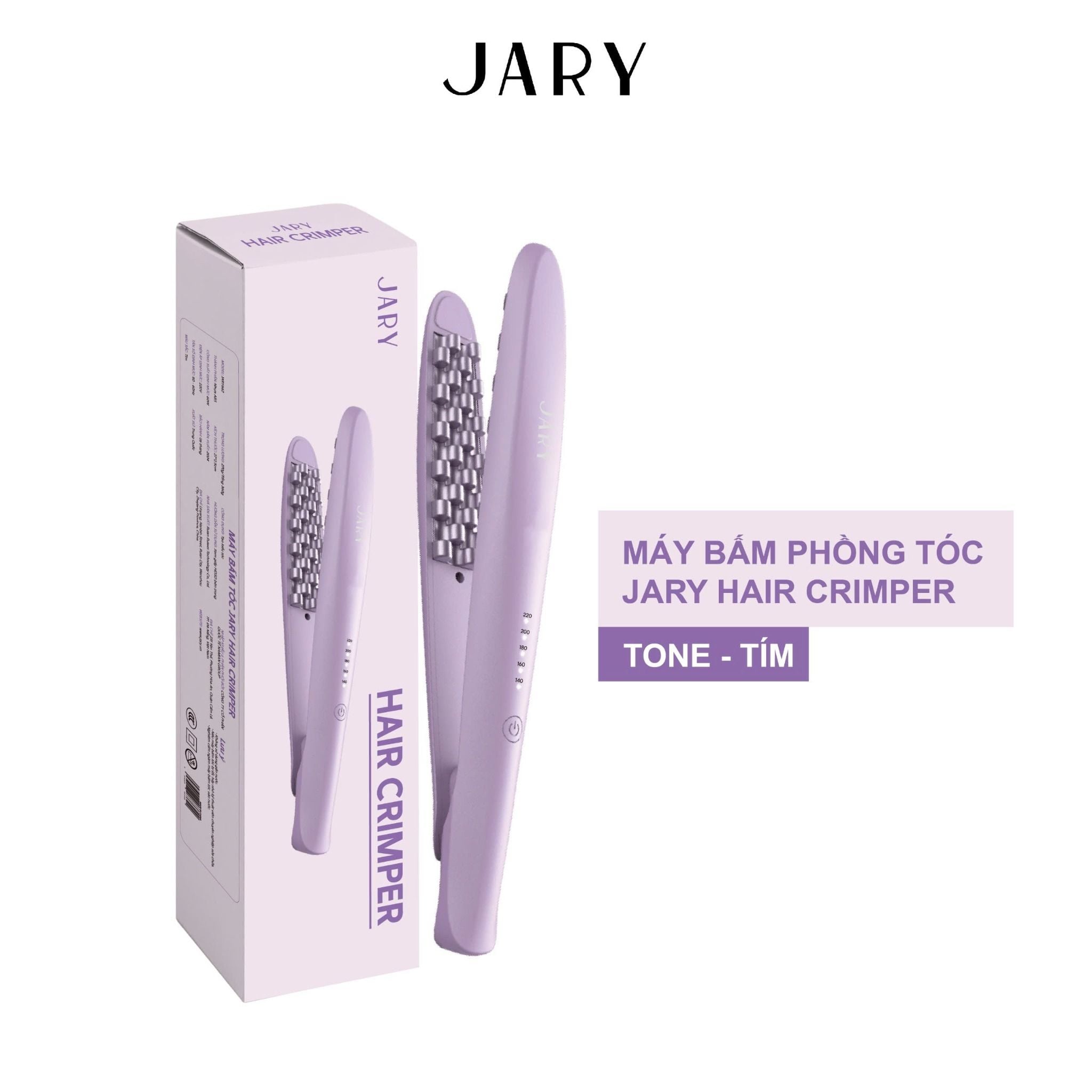 MÁY BẤM PHỒNG TÓC JARY HAIR CRIMPER - TONE TÍM