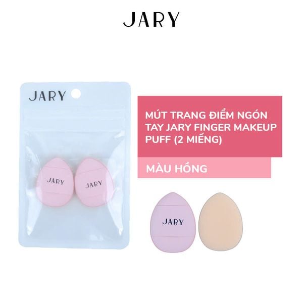 MÚT NGÓN TAY JARY FINGER MAKEUP PUFF (2 MIẾNG) - MÀU HỒNG