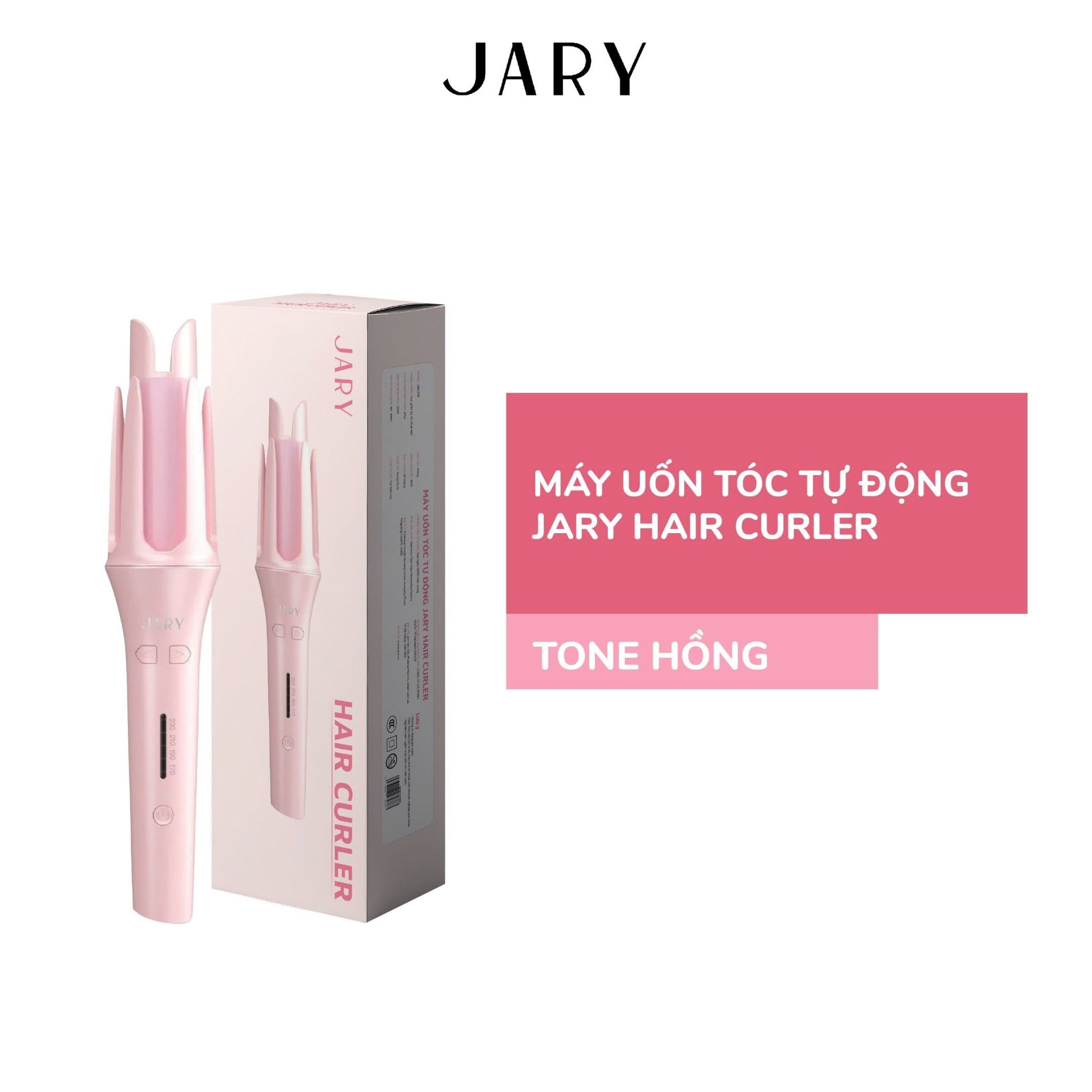 MÁY UỐN TÓC TỰ ĐỘNG JARY HAIR CURLER - TONE HỒNG