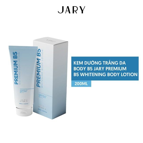 KEM DƯỠNG TRẮNG DA BODY B5 JARY PREMIUM B5 WHITENING BODY LOTION 200ML