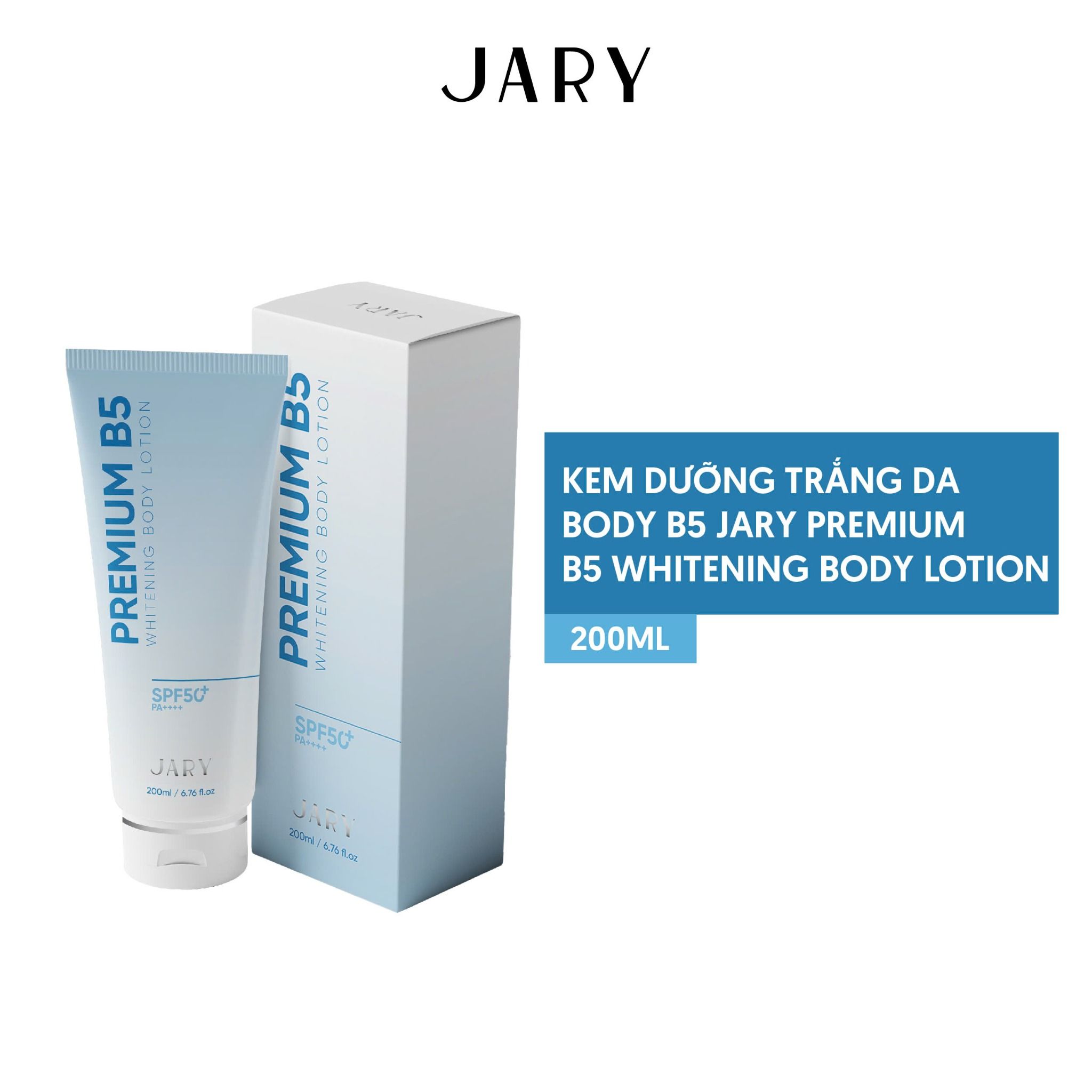 KEM DƯỠNG TRẮNG DA BODY B5 JARY PREMIUM B5 WHITENING BODY LOTION 200ML