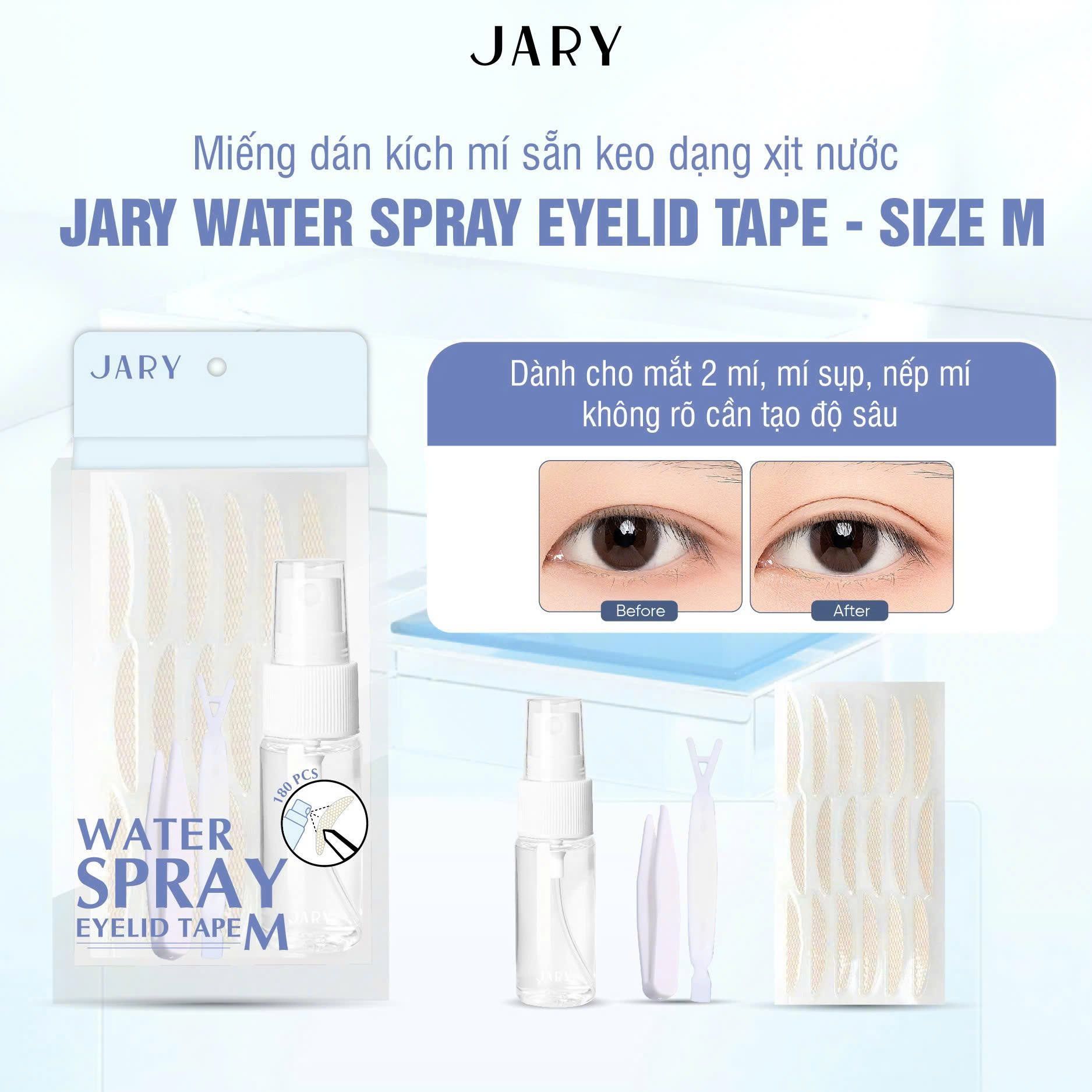MIẾNG DÁN MÍ LƯỚI SẴN KEO DẠNG XỊT NƯỚC JARY WATER SPRAY EYELID TAPE - SIZE M