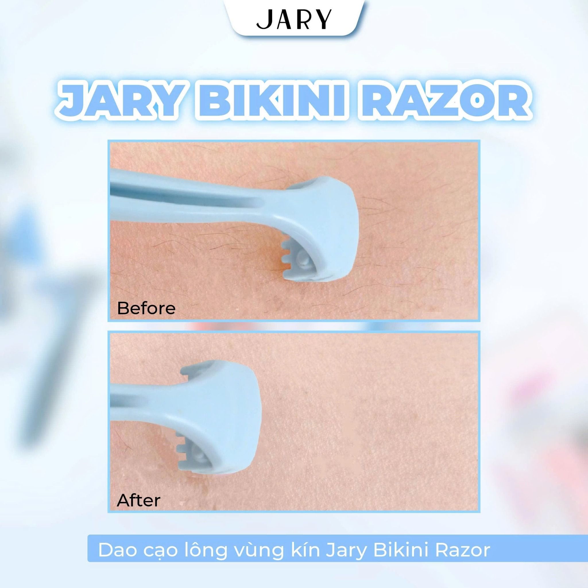 DAO CẠO LÔNG VÙNG KÍN JARY BIKINI RAZOR - SET 2 CÁI - MÀU XANH
