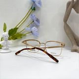  Mắt kính Monblanc Rectangular Matte Brown/Gold/ Havana Eyeglasses MB0083OK 002H 