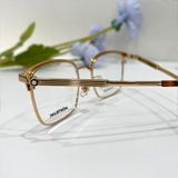  Mắt kính Monblanc Rectangular Matte Brown/Gold/ Havana Eyeglasses MB0083OK 002H 