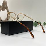  Mắt kính Monblanc Rectangular Matte Brown/Gold/ Havana Eyeglasses MB0083OK 002H 