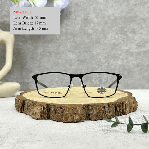 Kính Harley Davidson Demo Rectangular Men's Eyeglasses 