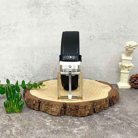  Thắt lưng đổi chiều Monblanc Black/Brown 35 mm Reversible Leather Belt 