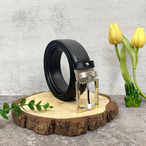  Thắt lưng đổi chiều Monblanc Black/Brown 35 mm Reversible Leather Belt 