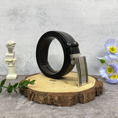  Dây thắt lưng cao cấp Monblanc Belt Rectangular Mat Stainless Steel 