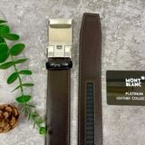  Dây thắt lưng cao cấp Monblanc Belt Rectangular Mat Stainless Steel 