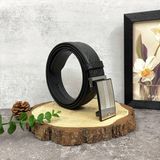  Thắt lưng MonBlanc Rectangular Mat embossed black/plain black 35 mm reversible leather belt 