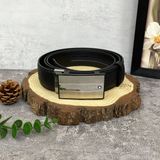  Thắt lưng MonBlanc Rectangular Mat embossed black/plain black 35 mm reversible leather belt 