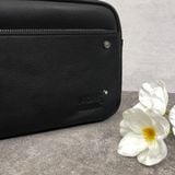  Cặp đeo chéo Monblanc Men's Zip Top Clutch - Black 