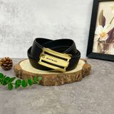  Thắt lưng nam cao cấp Monblanc 35mm Black Leather Belt 