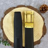  Thắt lưng nam cao cấp Monblanc 35mm Black Leather Belt 