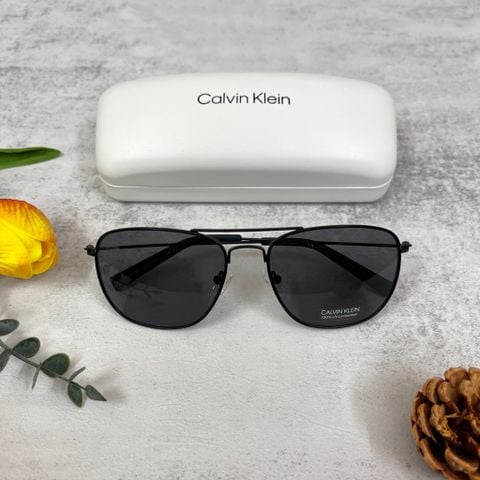  Kính mát CALVIN KLEIN Grey Navigator Unisex Sunglasses 