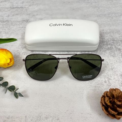  Kính mát CALVIN KLEIN Green Pilot Unisex Sunglasses 