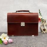  Cặp da Homme Ferrara - Handcrafted Leather Briefcase 