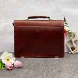  Cặp da Homme Ferrara - Handcrafted Leather Briefcase 
