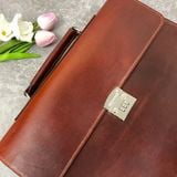  Cặp da Homme Ferrara - Handcrafted Leather Briefcase 