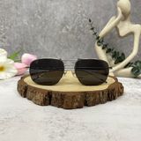  Mắt Kính MonBlanc Rectangular Silver-Colored Metal Frame Sunglasses 