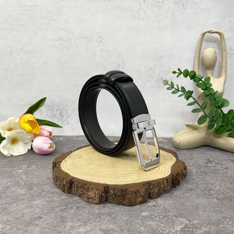  Thắt lưng đổi chiều linh hoạt Black/brown 35 mm reversible leather belt 