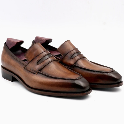  [HÀNG ORDER] Homme Cremona Patina Loafer - Handcrafted Luxury for the Modern Gentleman 
